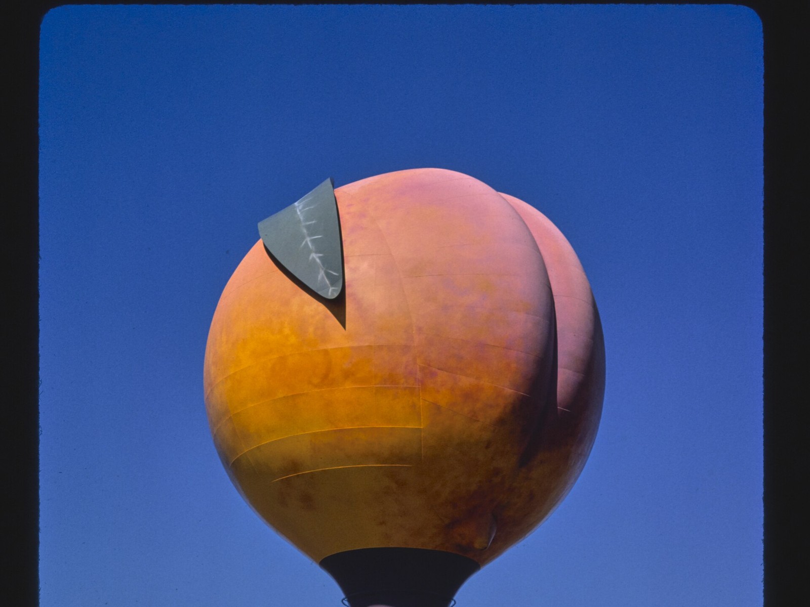 Peachoid water tower landmark in Gaffney, South Carolina