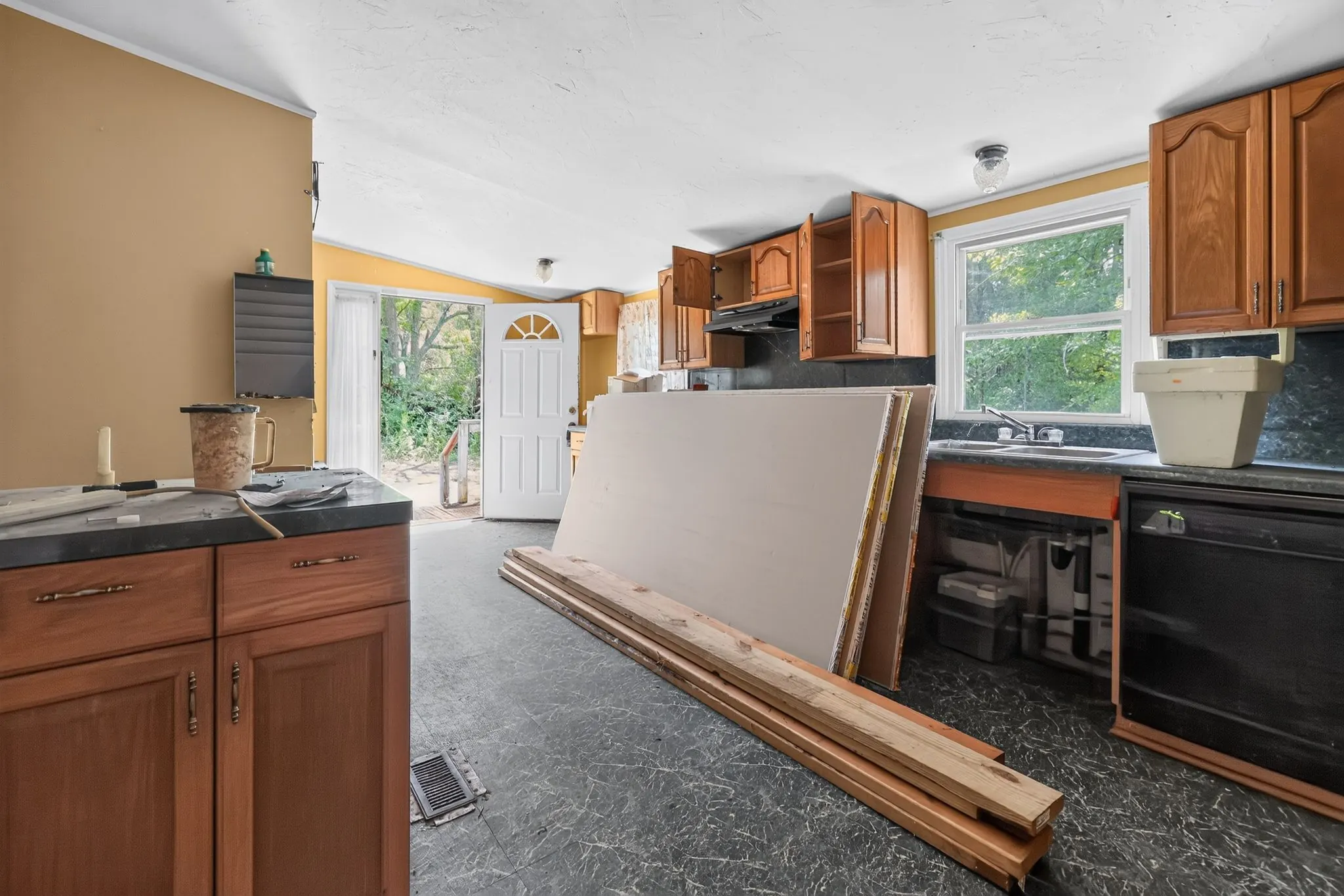 Kitchen mid-renovation at 1929 Revis Pl, Chester SC