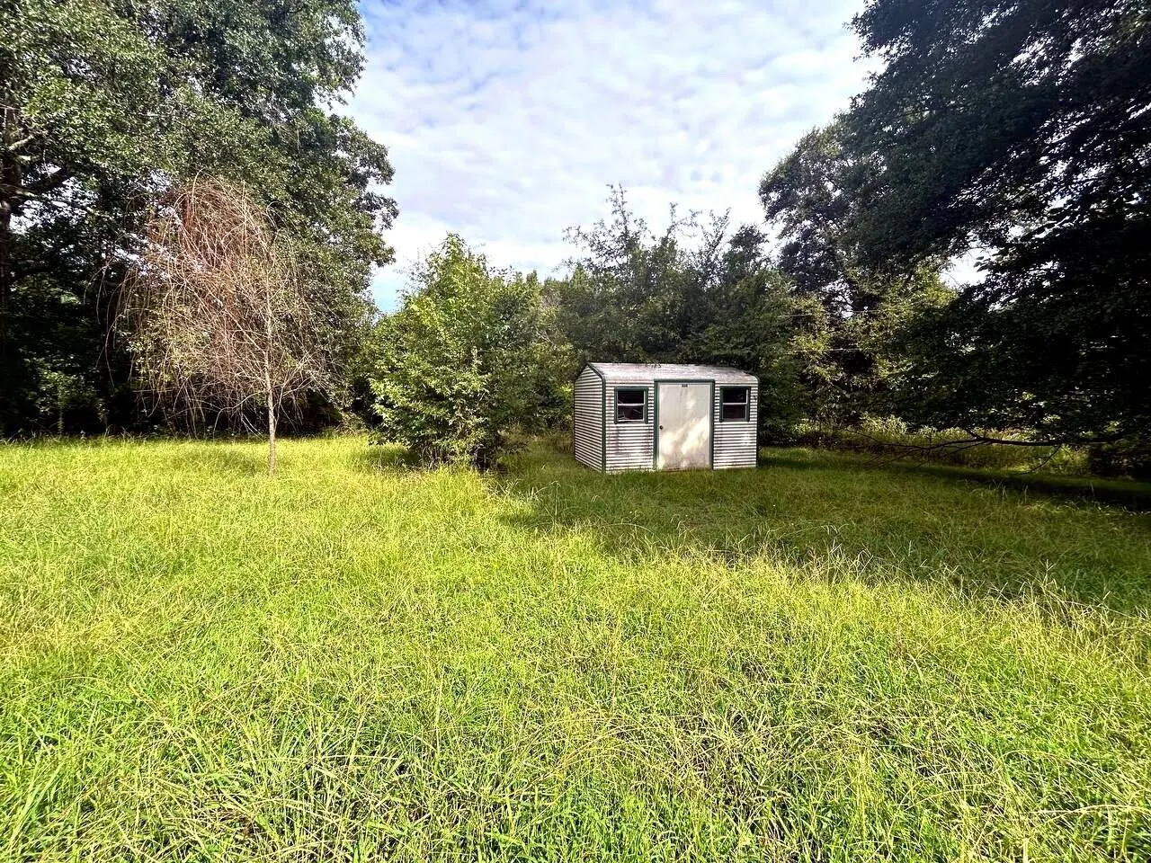 Storage shed on the 486 Scott Road lot